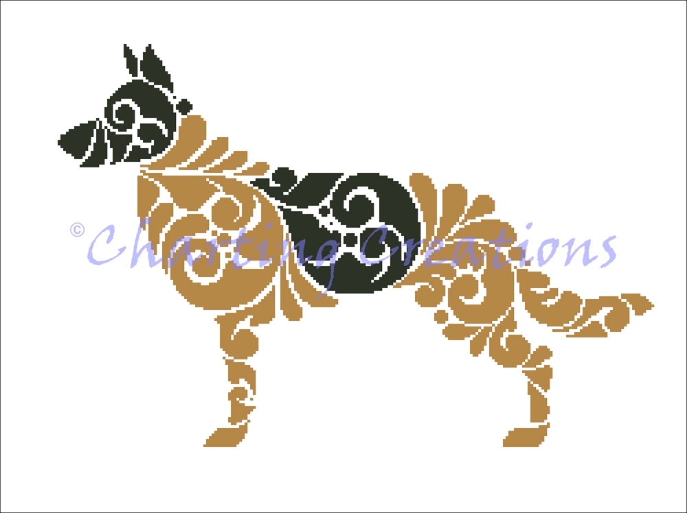 (image for) German Shepherd Silhouette 2